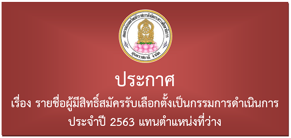 Announcement of eligible candidates for election as a director in 2020